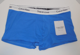 Calvin Klein Mens XL Cotton Stretch This Is Love Trunk Underwear Blue Pride - £15.53 GBP