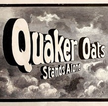 Quaker Oats Stands Alone 1897 Advertisement Victorian Woodcut #1 DWFF17 - $17.50