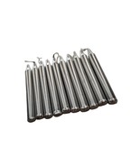 Silver chime candles bundle of 10, metallic mini taper, spell ritual med... - $13.00