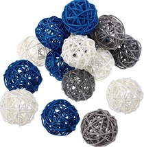 15 Pcs. Vase Filler Rattan Balls Decorative For Craft, Party,, 1 Point 8 Inch. - £32.84 GBP