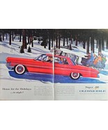 OLDSMOBILE - Super 88 - Dual Ad - Home for the Holidays -1960 Vintage Pr... - $13.30