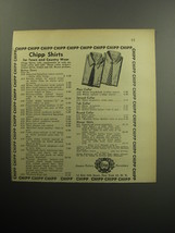 1957 Chipp Shirts Advertisement - Chipp Shirts for Town and Country wear - $18.49