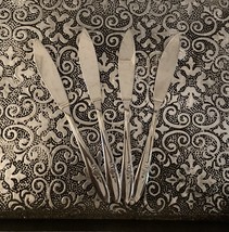 4 Piece Vintage Gorham Stegorcraft Roselle Stainless USA Small Knives  - $19.57