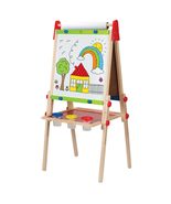 Award Winning Hape All-in-One Wooden Kid&#39;s Art Easel with Paper Roll and... - £53.57 GBP