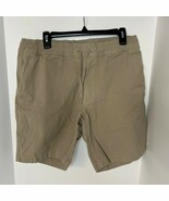 Duluth Standard Fit Shorts Elastic Waist Drawstring 36 Beige Outdoor Gor... - $32.24 CAD