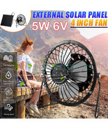 Mini Portable Solar Powered Fan Ventilator Greenhouse Pet Chicken House ... - $21.99