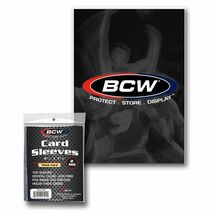 3 packs of 100 (300) BCW 2 3/4" x 3 13/16" Thick Card Sleeves - $9.70