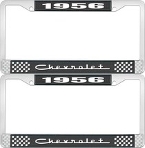 1956 Chevy Chevrolet GM Licensed Front Rear Chrome License Plate Holder Frames - £1,588.95 GBP