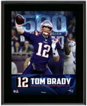 Tom Brady Patriots 10.5&quot; x 13&quot; 500th Touchdown Sublimated Plaque - $29.95