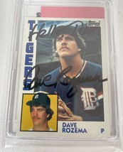Dave Rozema Signed Autographed 1984 Topps Baseball Card - Detroit Tigers - $20.53 CAD