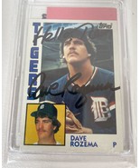 Dave Rozema Signed Autographed 1984 Topps Baseball Card - Detroit Tigers - $15.00
