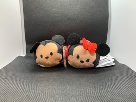 2 Disney TSUM TSUM Minnie and Mickey Mouse Plush Group 1 - £6.89 GBP
