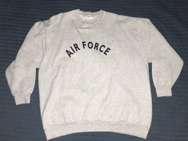 VTG CAC &quot;AIR FORCE&quot; POLY COTTON PULLOVER SWEATSHIRT SZ XS GRAY KENTUCKY USA - $14.85