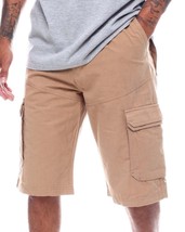 NWT ROCAWEAR MSRP $51.99 MEN&#39;S BRITISH KHAKI CARGO SHORTS WITH BELT SIZE 30 - £21.44 GBP