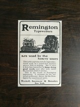 Vintage 1901 Remington Typewriters Wyckoff, Seamans &amp; Benedict Original Ad - $6.64