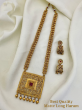 Estilo Indio Bollywood Chapado en Oro Joyería Set Collar Pendientes Colgante Set - £22.40 GBP
