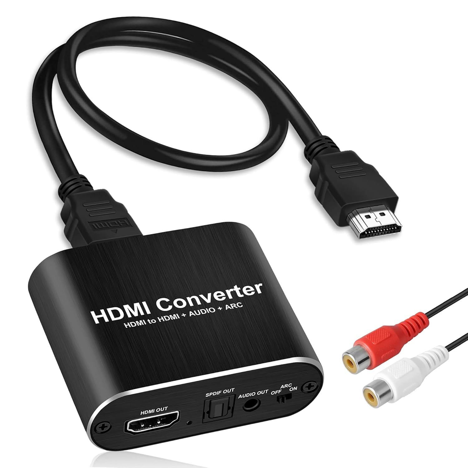 4K@60Hz Hdmi Audio Extractor, Hdmi To Hdmi + Optical Toslink Spdif + 3.5Mm Aux S