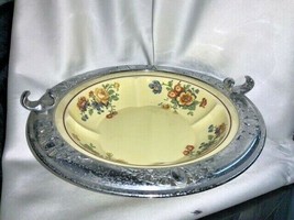 Antique Golden Marie Farberware by Sebring Pottery Bowl with Metal - £22.81 GBP