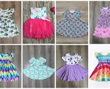NEW Boutique Baby Girls Dress Lot Size 12-18 M Mermaids Tie Dye Unicorn ... - $39.99