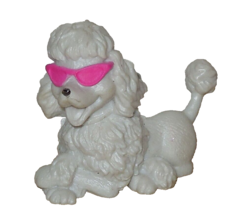 2009 Mattel Barbie White Poodle Pet Glam Pink Sunglasses Dog - $9.65