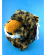 Swibco Puffkins Lenny Leopard Plush bean bag 4&quot; Mint With Tag - $12.16 CAD