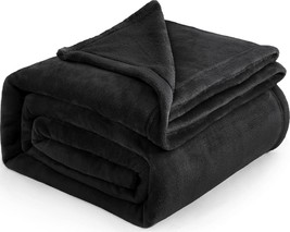 Bedsure Fleece Blankets King Size Black - Bed Blanket Soft - £44.99 GBP