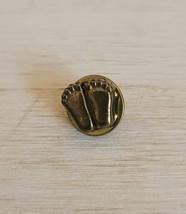 Vintage V. Evers Extra Small Micro Lapel Pin Baby Feet - $19.99