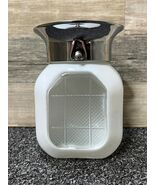 Vintage Art Deco Light Fixture w/ Milk Glass Shade &amp; Chrome Sconce - $48.76 CAD