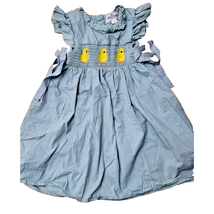 Marie Nicole Clothing XL Boutique Toddler Girl Teal Blue Embroidered Duc... - £11.70 GBP