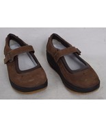 MBT Shoes Brown Leather Buckle Mary Jane 7.5 Womens - $80.05 CAD