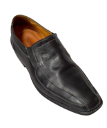 SANDRO Men’s Shoes Black Pebble Leather Loafer Dress Size 13D - £14.15 GBP