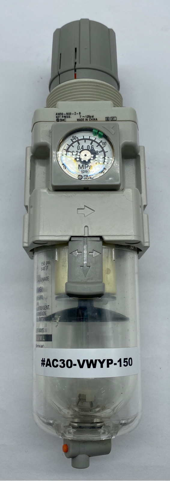 SMC AW30-N03-Z-B Pneumatic Regulator &amp; Integrated Filter  - $36.80