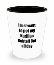 Kurilian Bobtail Cat Shot Glass Lover Mom Dad Funny Gift Idea For Liquor Lover A - £9.60 GBP