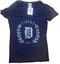 Victoria&#39;s Secret Pink Detroit Tigers Women&#39;s T-Shirt MLB Cute Small New... - £18.68 GBP