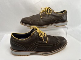 FootJoy Professional Golf Shoes Oxford 57091 Size 10.5M Wingtip Brown Le... - $39.55