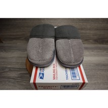 Aski Shoe Womens 9-10 Gray Faux Fur Lined Slipper House Shoe Comfort Casual - $22.75