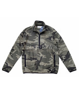 Abercrombie Fitch Mens M Woodland Camouflage Half-Zip Fleece Mockneck Sw... - $38.63 CAD