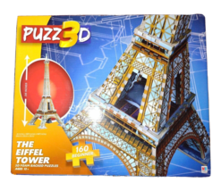 Puzz 3D The Eiffel Tower Foam Backed Puzzles 160 Beginner Piece&#39;s - $13.81