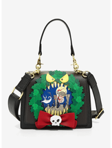 Loungefly Disney Nightmare Before Christmas Wreath Crossbody Purse - £77.40 GBP