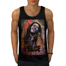 420 Rasta Bob Marley Tee Peace Reggae Men Tank Top - £10.38 GBP