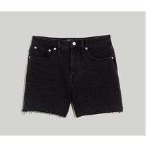 MADEWELL 16W Plus Curvy High-Rise Denim Shorts in Lunar Black Wash NWT - £52.31 GBP