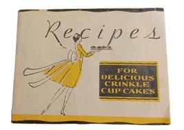 Vtg Crinkle Cup Cakes Advertising Recipe Fold-Out Booklet E18 - $19.75