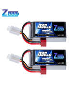 2pcs Zeee 2S 1500mAh Lipo Battery 7.4V 60C with Deans Plug for FPV Drone... - $36.60 CAD+