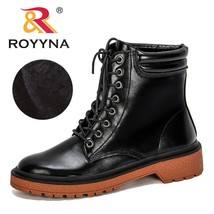 ROYYNA 2021 New Fashion Ankle Boots Women Winter Boots Microfiber Women Boots Wo - £46.36 GBP