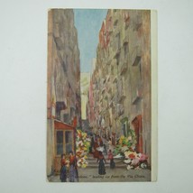 Postcard Naples Italy Gridone Up From Via Chiaia Tuck &amp; Sons Oilette Antique - £7.84 GBP