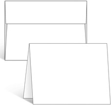 Blank White Cards And Envelopes 50 Pack, Ohuhu 4.25 X 5.5 Heavyweight Fo... - £30.66 GBP