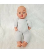 15&quot; Brass Key Baby Doll Vinyl Head Hands Feet Soft Body Aqua Fixed Eyes ... - $25.96 CAD