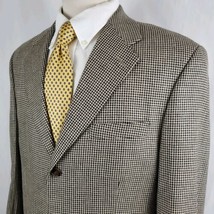Chaps Ralph Lauren Houndstooth Sport Coat Men&#39;s 40T Three Button Silk Wo... - $29.99