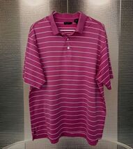Alan Flusser Golf Mens Polo Shirt Sz Large Lightweight Striped - $13.85
