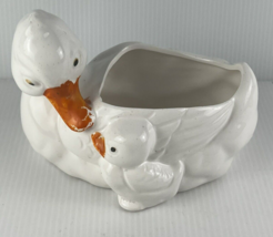 Vintage Rosenthal Netter Ceramic Duck Sponge Holder Planter Taiwan #202-... - $8.22